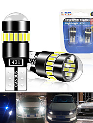 cheap -2pcs T10 W5W LED Canbus car interior light 3014 24 SMD Auto Parking Light Rear Side Bulb Tail Lights Side Marker Reverse Lamp Lamp