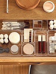 cheap -1 Set Desk Drawer Organizer Clear Drawer Dividers Storage Box Bins Case Trays for Utensil Makeup Groceries Bathroom Bedroom