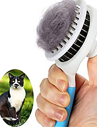 cheap -Cat Brush, Self Cleaning Slicker Brushes for Shedding and Grooming Removes Loose Undercoat, Mats and Tangled Hair Grooming Comb for Cats Dogs Brush Massage-Self Cleaning