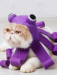 cheap -Pet Halloween Hat Octopus Design Cat Cosplay Cap Christmas Parties Kitten Costume Purple for Family Party Halloween