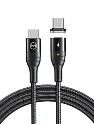cheap -USB C Cable Magnetic High Speed Quick Charge 5 A 1.2m(4Ft) Nylon Aluminium Alloy For Samsung Xiaomi Huawei Phone Accessory
