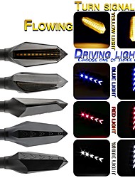 cheap -2PCS Motorcycle LED Turn Signals Light Flowing 12SMD Tail Flasher Flowing Water Blinker IP68 Bendable Motorcycle Flashing Lights