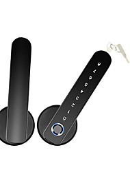 cheap -WAFU wf-017B Tuya smart fingerprint password door handle lock is easy to install and the temporary password can realize remote unlocking