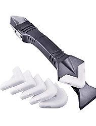 cheap -5-piece set of glass glue corner spatula caulking tool multifunctional rubber spatula file silicone makeup remover spatula corner seam