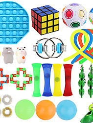 cheap -Sensory Fidget Toys Set Fidget Box Toy for AdultsBoy Girl 26 Pcs Fidget Toys Pack Push Pop Bubble Fidgetget Pack Toys Stress Relief and Anti-Anxiety Toys for Boy Girl Adults ADHD Autism Stress Toy
