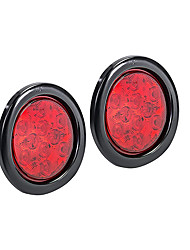 cheap -OTOLAMPARA 2pcs 4&#039;&#039; Round Red LED Trailer Tail Lights 50W Turn Stop Brake Trailer Lights for Trailer RV Trucks Jeep
