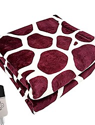 cheap -electric blanket heated flannel blanket with auto-off timer settings,lightweight cozy soft electric heated winter blanket,fast heating for office study sitting room,machine washable