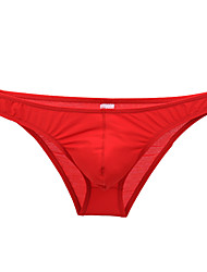 cheap -Men&#039;s Basic Simple Solid Color Briefs Underwear Micro-elastic Low Waist 1 PC Light Blue M