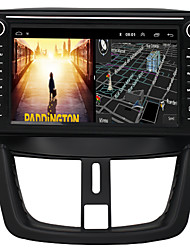 economico -Outlet di fabbrica 8 pollice 2 Din Android Lettore DVD per auto nel cruscotto Schermo touch GPS RDS per Peugeot 207 / Wi-Fi / Supporto per scheda SD e attacco USB