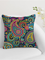 cheap -Paisley Bandanna Double Side Cushion Cover 1PC Soft Decorative Square Throw Pillow Cover Cushion Case Pillowcase for Bedroom Livingroom Superior Quality Machine Washable Outdoor Indoor Cushion for Sofa Couch Bed Chair