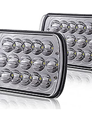 cheap -OTOLAMPARA 2pcs 5X7 6X7 inches 150 Rectangular Sealed Beam H4 LED Headlights for Wrangler YJ Cherokee XJ Trucks 4X4 Offroad Headlamp Replacement H6054 H5054 H6054LL 69822 6052 6053