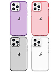 cheap -Phone Case For Apple Back Cover Clear Case iPhone 13 iPhone 13 Pro Max iPhone 13 Pro iPhone 12 iPhone 11 iphone 7/8 Portable Solid Colored Plastic