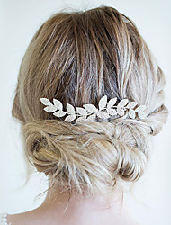 cheap -Wedding Bridal Alloy Hair Combs / Headdress / Headpiece with Imitation Pearl / Flower / Crystals / Rhinestones 1 PC Wedding / Special Occasion Headpiece
