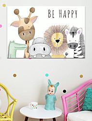cheap -Wall Art Canvas Prints Painting Artwork Picture Cartoon Nursery Animal Home Decoration Decor Rolled Canvas No Frame Unframed Unstretched