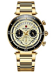 cheap -REWARD Quartz Watches for Men&#039;s Men Analog Quartz Stylish Modern Style Large Dial Alloy Stainless Steel / Two Years / Two Years