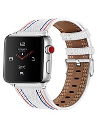 cheap -1 pcs Smart Watch Band for Apple iWatch Series 7 / SE / 6/5/4/3/2/1 42/44/45mm 38(40MM) M / L Quilted PU Leather Smartwatch Strap Classic Clasp Leather Loop Replacement  Wristband
