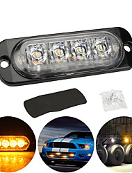 cheap -4LED Car Strobe Warning Light  Car Truck Trailer Beacon Lamp Grill Flashing Breakdown Emergency LED Side Light For Cars12V-24V