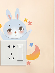 cheap -switch stickers decorative wall stickers cartoon rabbit protective cover simple modern living room bedroom wall household socket stickers