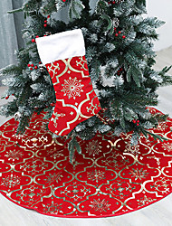cheap -120cm Christmas Tree Skirt Christmas Decoration Tree Bottom Apron Christmas Tree Dress