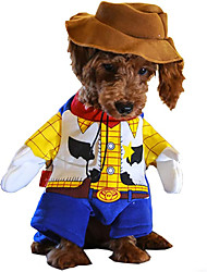 cheap -Woody Dog Costume - Toy Story Pet Costume Cute Cowboy Dog Costume Halloween Dog Cosplay Costume Fashion Dress for Puppy Small Medium Large Dogs Special Events Funny Photo Props Accessories