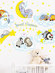 cheap -moon stars clouds small animals good night children‘s bedroom home decoration wall stickers self-adhesive