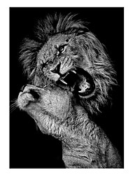 cheap -Wall Art Canvas Prints Animals Home Decoration Decor Rolled Canvas No Frame Unframed Unstretched