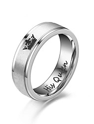 cheap -Ring Wedding Black Silver Alloy Crown Fashion Cute 1pc / Women&#039;s / Men&#039;s / Men&#039;s