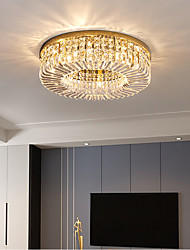 cheap -50cm 60cm 80cm Ceilling Lights Crystal Unique Circle Design  Chandelier Metal  Morden  Luxury Nordic Style Bedroom Living Room LED Chandelier  110-120V 220-240V