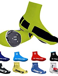 cheap -Adults&#039; Camping / Hiking Fishing Racing Black And White Blue and White Green and Black Men&#039;s Women&#039;s Cycling Shoes Covers Full Bicycle Shoe Protector Cover Waterproof Winter Overshoes Thermal Warm