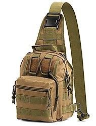 cheap -camping shoulder bag,waterproof military chest bag small molle shoulder messenger backpack lightweight sling chest pack mini camping bag pack for sport outdoor hiking climbing hunting