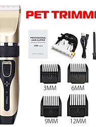 cheap -Professional Pet Cat Dog Hair Trimmer Animal Grooming Clippers Cat Cutter Pet Shaver USB Electric Clipper Hair Cutting Machine