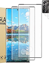 cheap -[2+2] galaxy note 20 ultra 5g screen protector tempered glass, with camera lens protector, 9h hardness, support fingerprint, 3d curved glass film for samsung galaxy note 20 ultra 6.9 inch