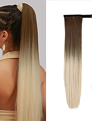 cheap -20&#039;&#039;Long Straight Ponytail Synthetic Wrap Around Ponytail Clip in Hair Extension Natural Hairpiece Headwear for Women