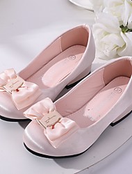 cheap -Girls&#039; Heels Flower Girl Shoes Princess Shoes Satin Little Kids(4-7ys) Big Kids(7years +) Wedding Party Party &amp; Evening Bowknot Pink Champagne Ivory Fall Spring