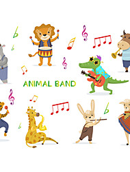 cheap -cartoon small animal concert children‘s bedroom entrance wall beautification decorative wall stickers self-adhesive