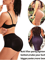 cheap -Women Control Panties with Pad Butt Lifter Hip Enhancer Mesh Breathable Underwear Push Up Big Ass Fake Butt Body Shaper
