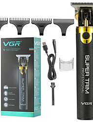 cheap -VGR Men Retro Oil Head Electric Hair Clipper White Engraving Hair Clippers Salon Professional Electric Barber Hair Trimmer V082