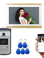 cheap -LITBest Wired &amp; Wireless Photographed / Recording / RFID 9.7 inch Hands-free One to One video doorphone