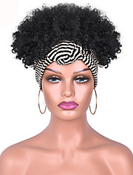 cheap -Synthetic Wig Afro Curly Asymmetrical Wig Short A1 A2 A3 A4 A5 Synthetic Hair Women&#039;s Cosplay Soft Party Black