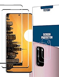 cheap -galaxy s20 premium tempered glass screen protector + camera lens protectors by ye, [2 + 2 pack] [anti-scratch] [3d glass] full coverage screen protector