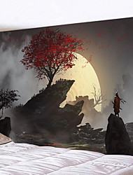 cheap -Painting Style Wall Tapestry Art Decor Blanket Curtain Hanging Home Bedroom Living Room Decoration Polyester
