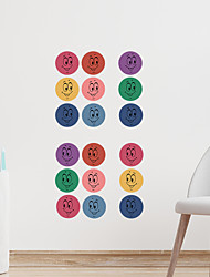 cheap -cartoon color smiley face round children‘s bedroom entrance wall beautification decorative wall sticker self-adhesive