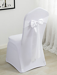 cheap -10 PCS Christmas Gifts Ideas Satin Chair Sashes Bows for Wedding Reception- Universal Chair Cover Back Tie for Banquet, Party, Hotel Decorations Fit Chair Width 35~48cm/13~19in(without Chair Cover)