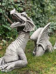 cheap -Dragon Garden Decoration Resin Dragon Statue Decorations Resin Dragon Jardin Garten Decor Easter Garden Decor Home Accessorie