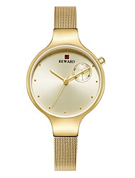 cheap -REWARD Quartz Watches for Women&#039;s Women Analog Quartz Fashion Large Dial Stainless Steel Stainless Steel