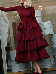 Cheap Layered Ruffle Dress - Lightinthebox.com