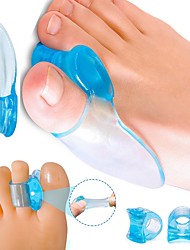 cheap -4 Pairs Big Toe Separator Bone Corrector Straightener Silicone Gel Foot Fingers Protector Bunion Adjuster Feet Massager