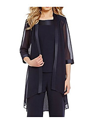 cheap -3/4 Length Sleeve Coats / Jackets Chiffon Wedding Women&#039;s Wrap With Splicing