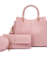 cheap -Women&#039;s Handbags Bag Set PU Leather 3 Pcs Purse Set Going out Office &amp; Career Blue White Black Pink