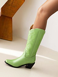 Botas para mujer altas urban piel verde para invierno, atadas con cordones